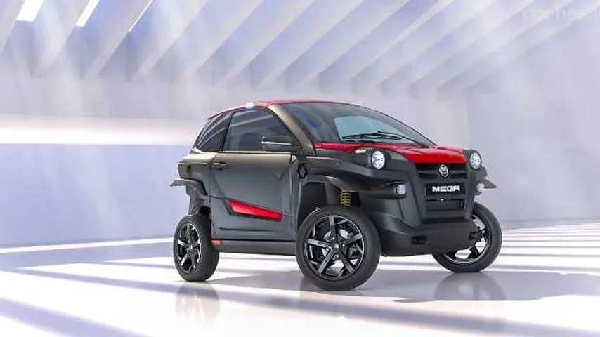 El Mega e-Scouty, vehículo eléctrico urbano, destaca por su diseño, autonomía y precio competitivo.